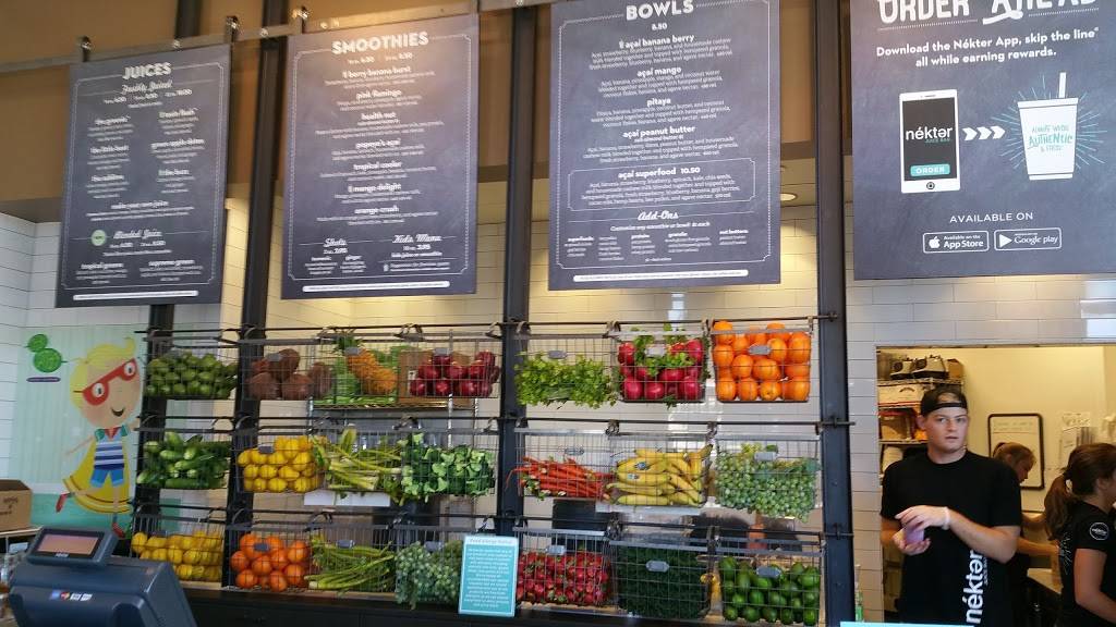 Nekter Juice Bar | cafe | 3456 Blackhawk Plaza Cir Suite D7-D12, Danville, CA 94506, USA | 9254063100 OR +1 925-406-3100