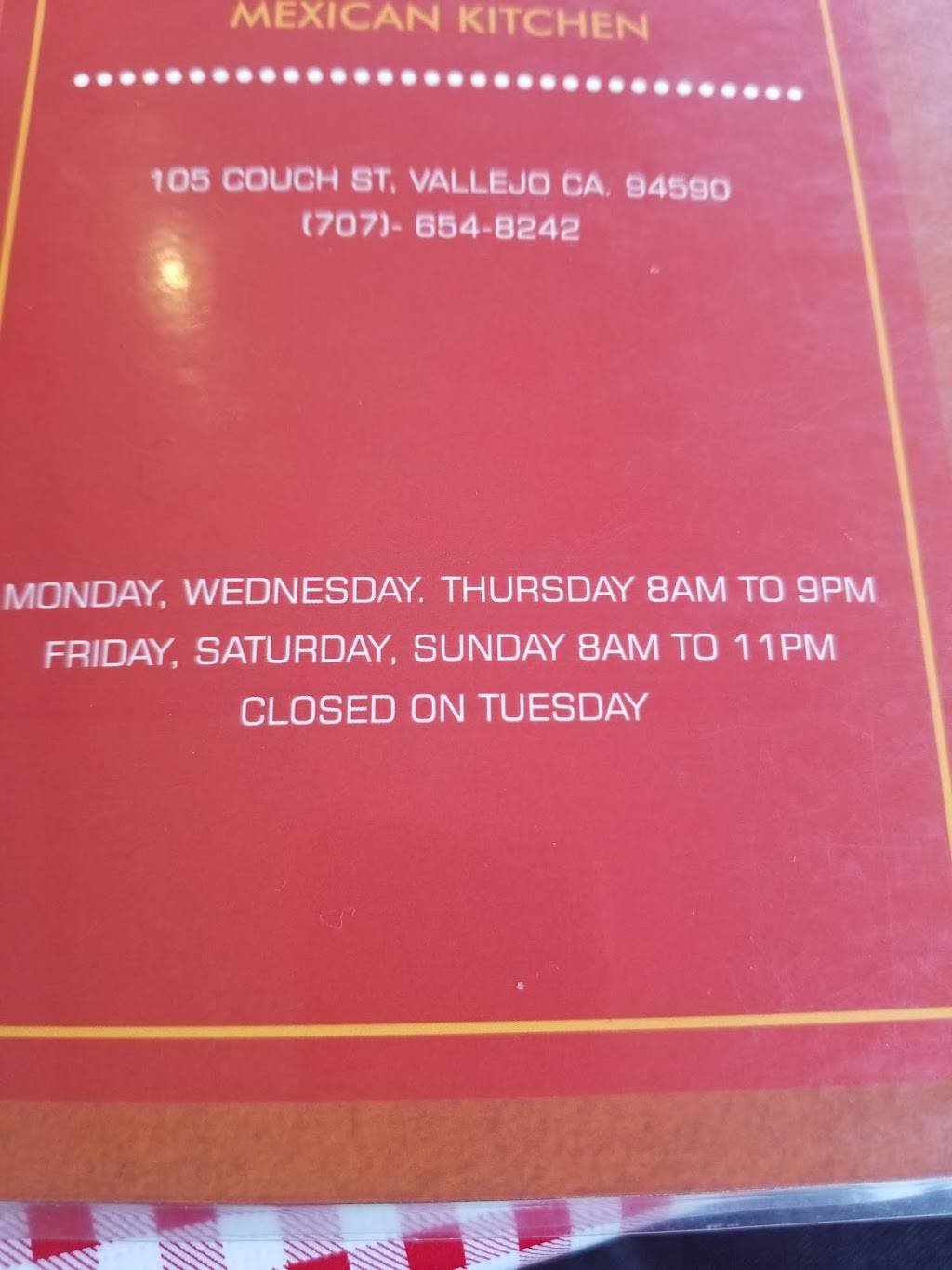 Mesaluna Mexican Kitchen | restaurant | 105 Couch St, Vallejo, CA 94590, USA | 7076548242 OR +1 707-654-8242