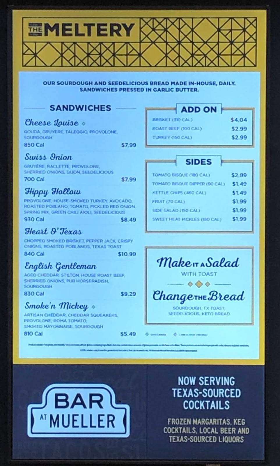 The Meltery | restaurant | 1801 E 51st St, Austin, TX 78723, USA | 5122361020 OR +1 512-236-1020