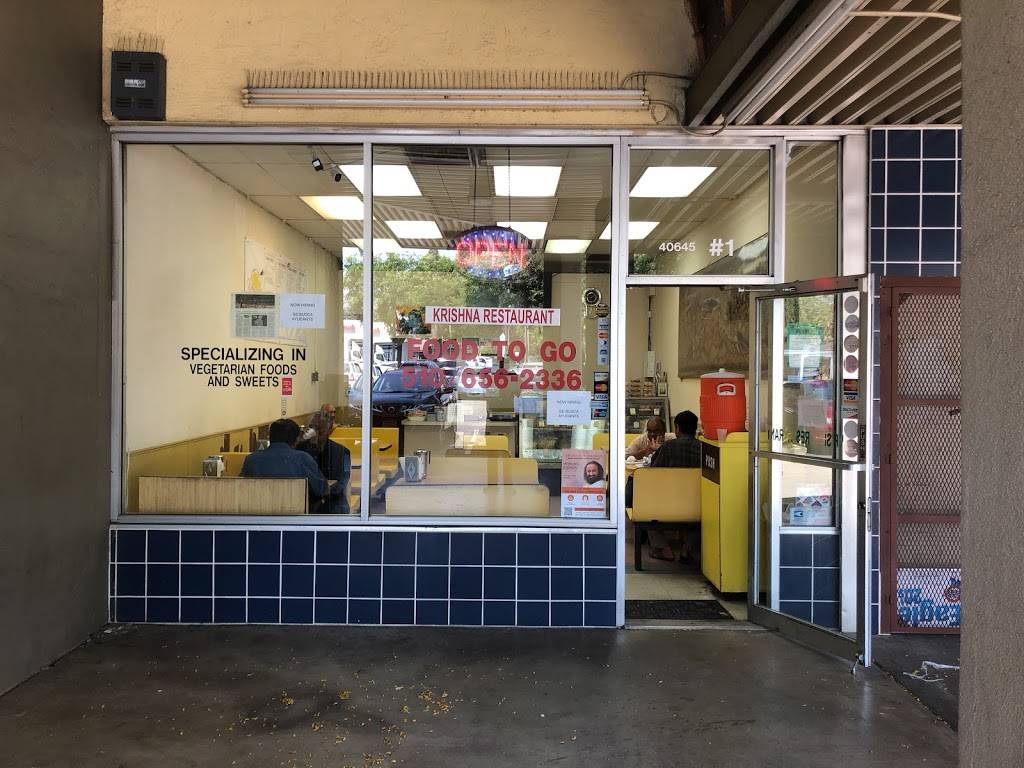 Krishna Restaurant | restaurant | 40645 Fremont Blvd, Fremont, CA 94538, USA | 5106562336 OR +1 510-656-2336