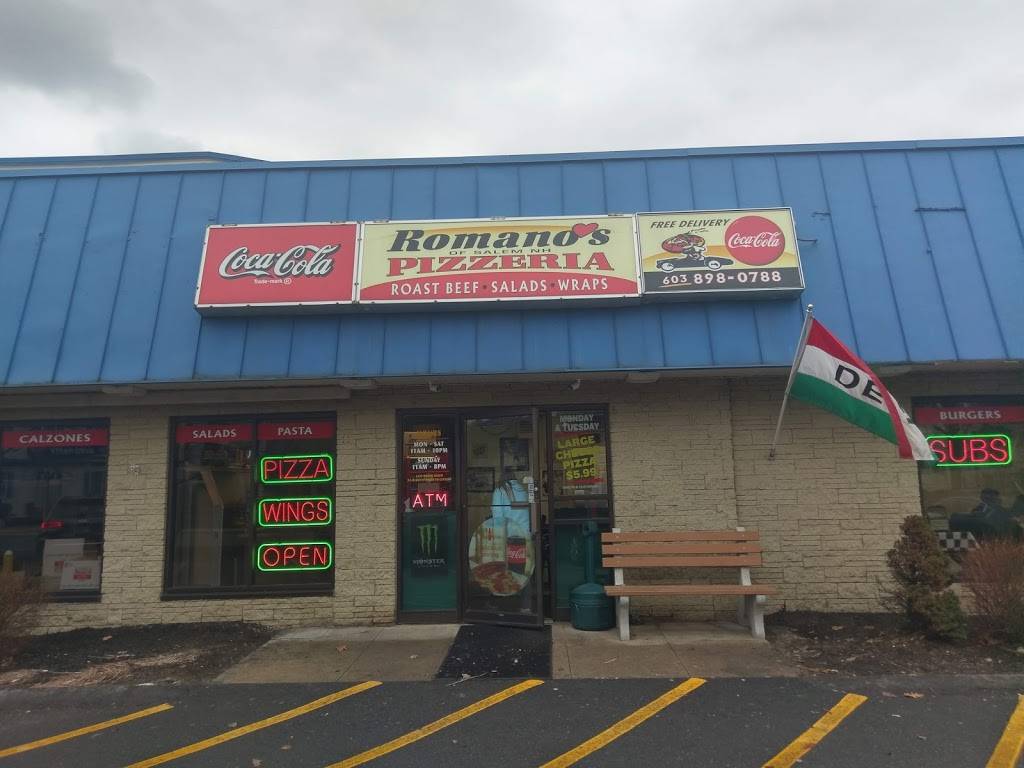 Romanos Pizzeria | restaurant | 154 Main St, Salem, NH 03079, USA | 6038980788 OR +1 603-898-0788