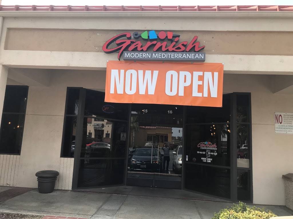 Garnish Modern Mediterranean | restaurant | 7890 Haven Ave, Rancho Cucamonga, CA 91730, USA | 9094661237 OR +1 909-466-1237