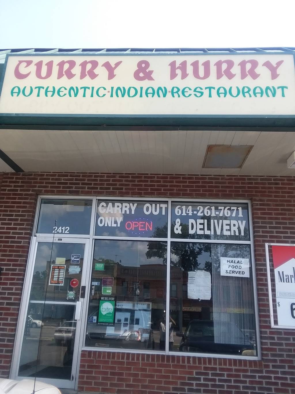Curry & Hurry | meal takeaway | 2412 N High St, Columbus, OH 43202, USA | 6142617671 OR +1 614-261-7671