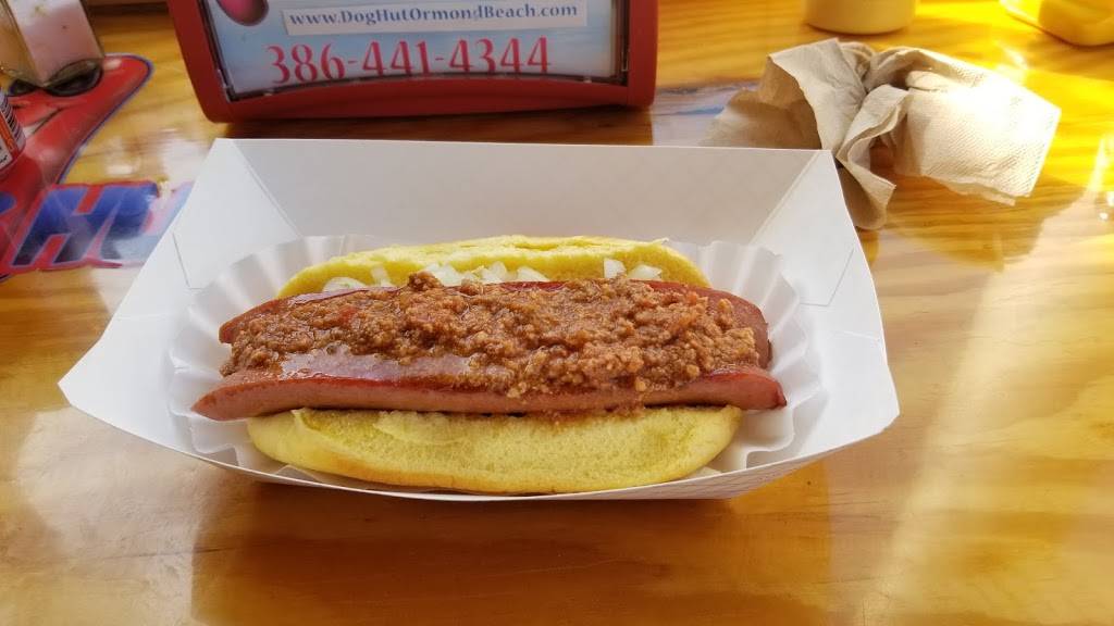 The Dog Hut | restaurant | 1100 Ocean Shore Blvd # 1A, Ormond Beach, FL 32176, USA | 3864414344 OR +1 386-441-4344