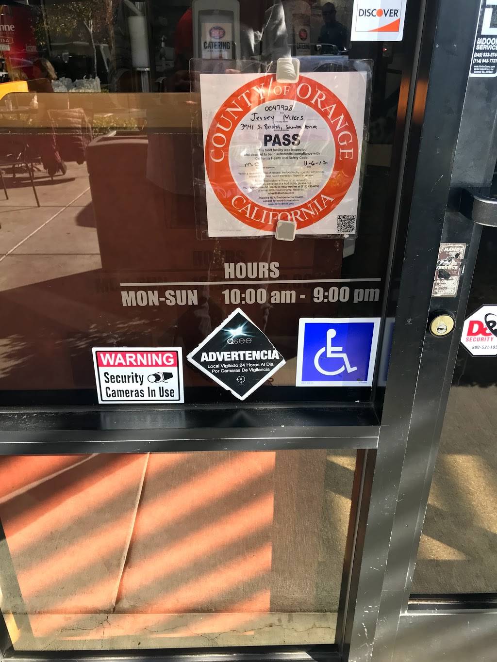 Jersey Mikes Subs | meal takeaway | 3941 S Bristol St Ste. G, Santa Ana, CA 92704, USA | 7144381300 OR +1 714-438-1300