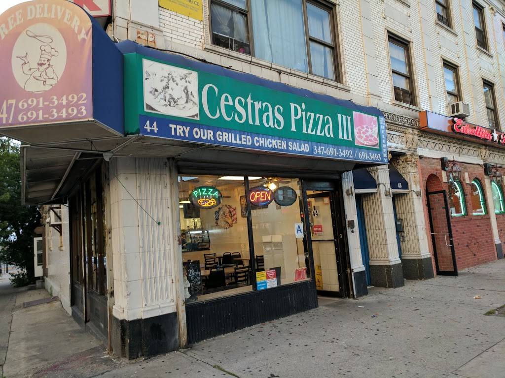 Cestras Pizza III | restaurant | 44 Westchester Square, Bronx, NY 10461, USA | 3476913493 OR +1 347-691-3493