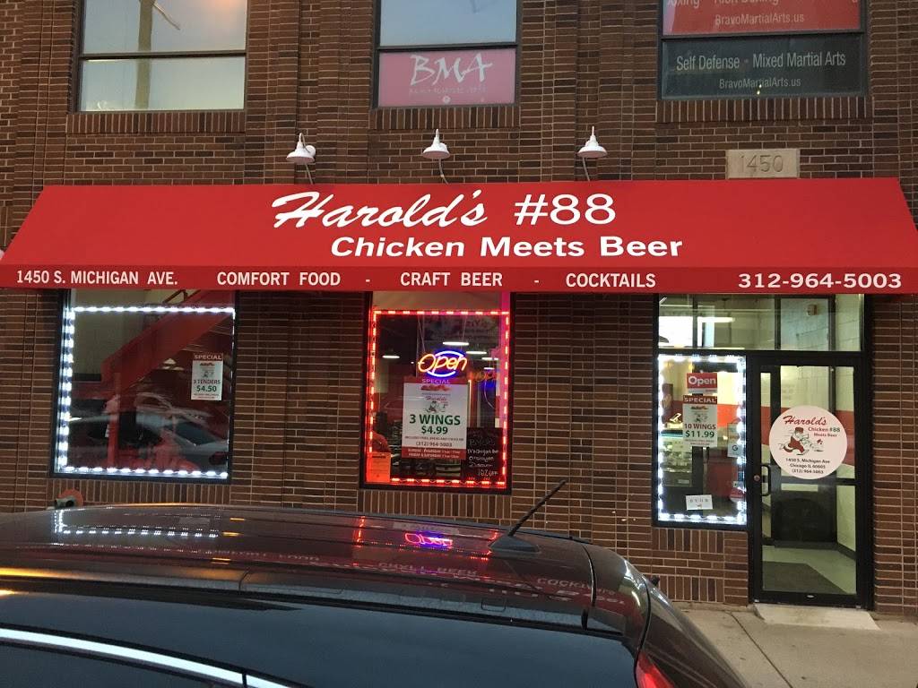 Harold’s Chicken #88 | restaurant | 1450 S Michigan Ave, Chicago, IL 60605, USA | 3129645003 OR +1 312-964-5003