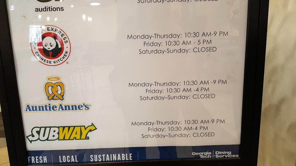 Chick-fil-A | restaurant | 350 Ferst Dr NW, Atlanta, GA 30332, USA | 4048942383 OR +1 404-894-2383