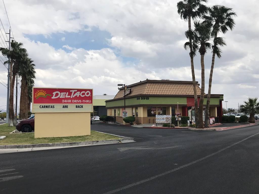 Del Taco | meal takeaway | 5915 W Sahara Ave, Las Vegas, NV 89102, USA | 7023648573 OR +1 702-364-8573