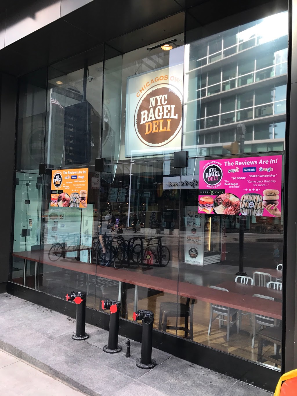 Coreys NYC Bagel Deli | bakery | 515 N Dearborn St, Chicago, IL 60654, USA | 3129239999 OR +1 312-923-9999