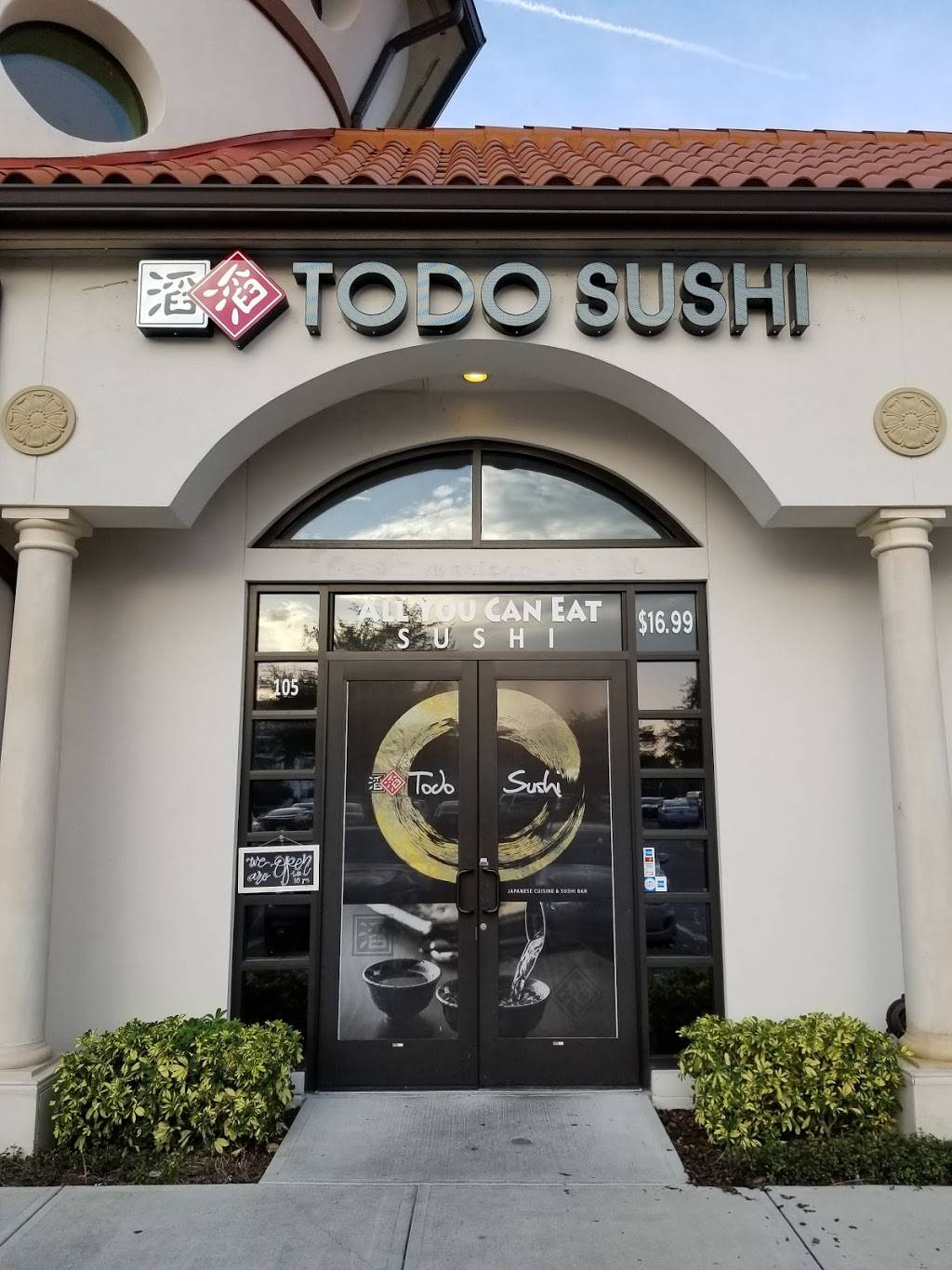 Todo Sushi | restaurant | 1035 Orlando Ave Suite 105, Winter Park, FL 32789, USA | 4079518183 OR +1 407-951-8183