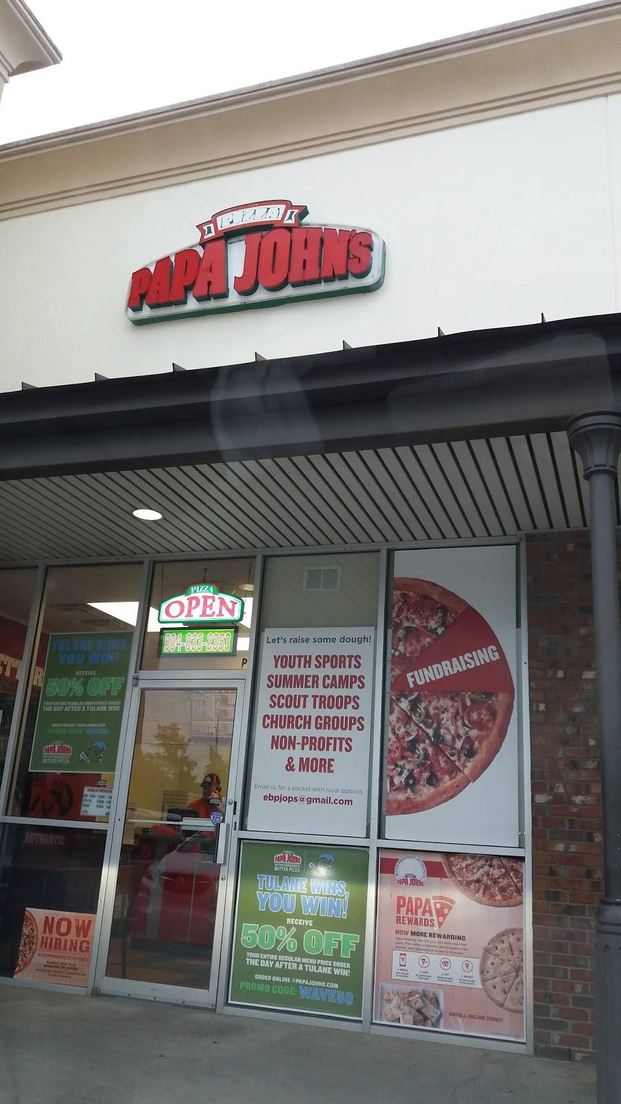 Papa Johns Pizza | restaurant | 2701 Airline Dr, Metairie, LA 70001, USA | 5048332353 OR +1 504-833-2353