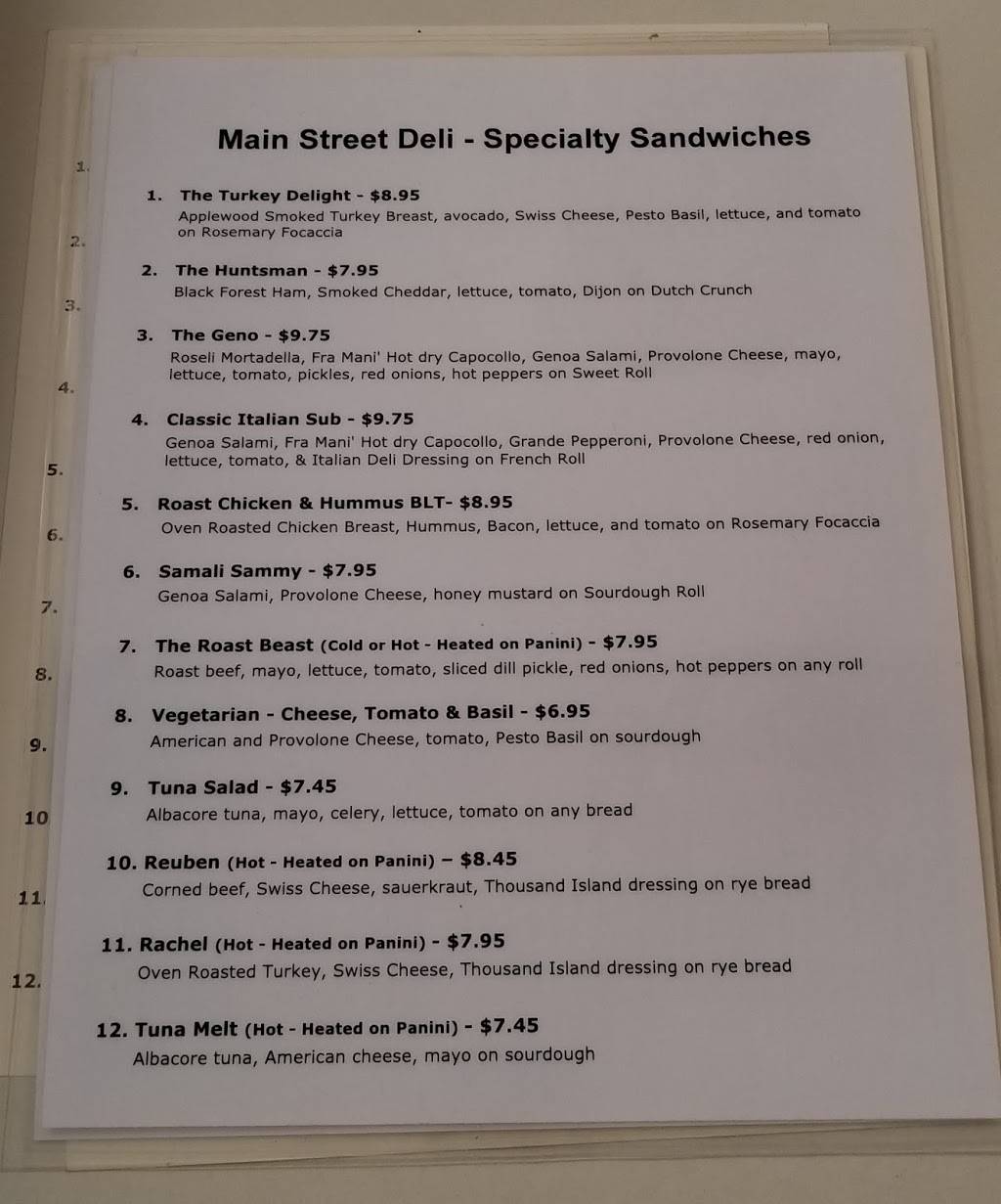 Main Street Deli | restaurant | 1506 N Main St, Walnut Creek, CA 94596, USA | 9254655353 OR +1 925-465-5353