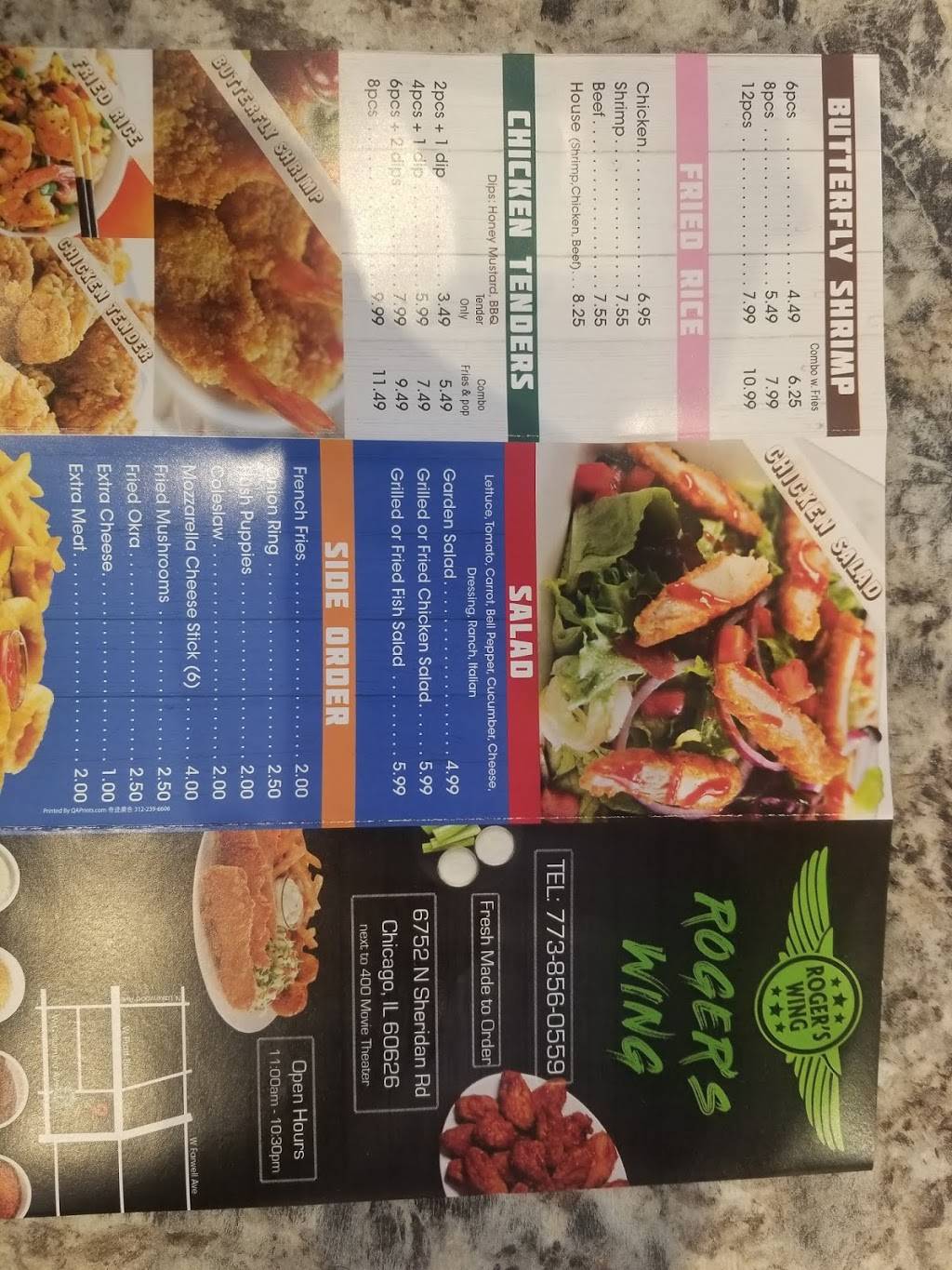 Rogers Wing | restaurant | 6752 N Sheridan Rd, Chicago, IL 60626, USA | 7738560559 OR +1 773-856-0559