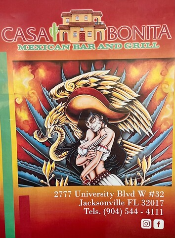 Casa Bonita Mexican Bar & Grill | restaurant | 2777 University Blvd W Suite 32, Jacksonville, FL 32217, USA | 9045444111 OR +1 904-544-4111