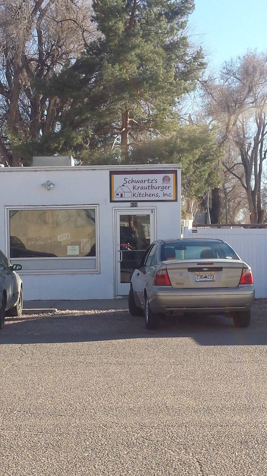 Schwartzs Krautburger Kitchen | restaurant | 820 39th St, Evans, CO 80620, USA | 9703300509 OR +1 970-330-0509