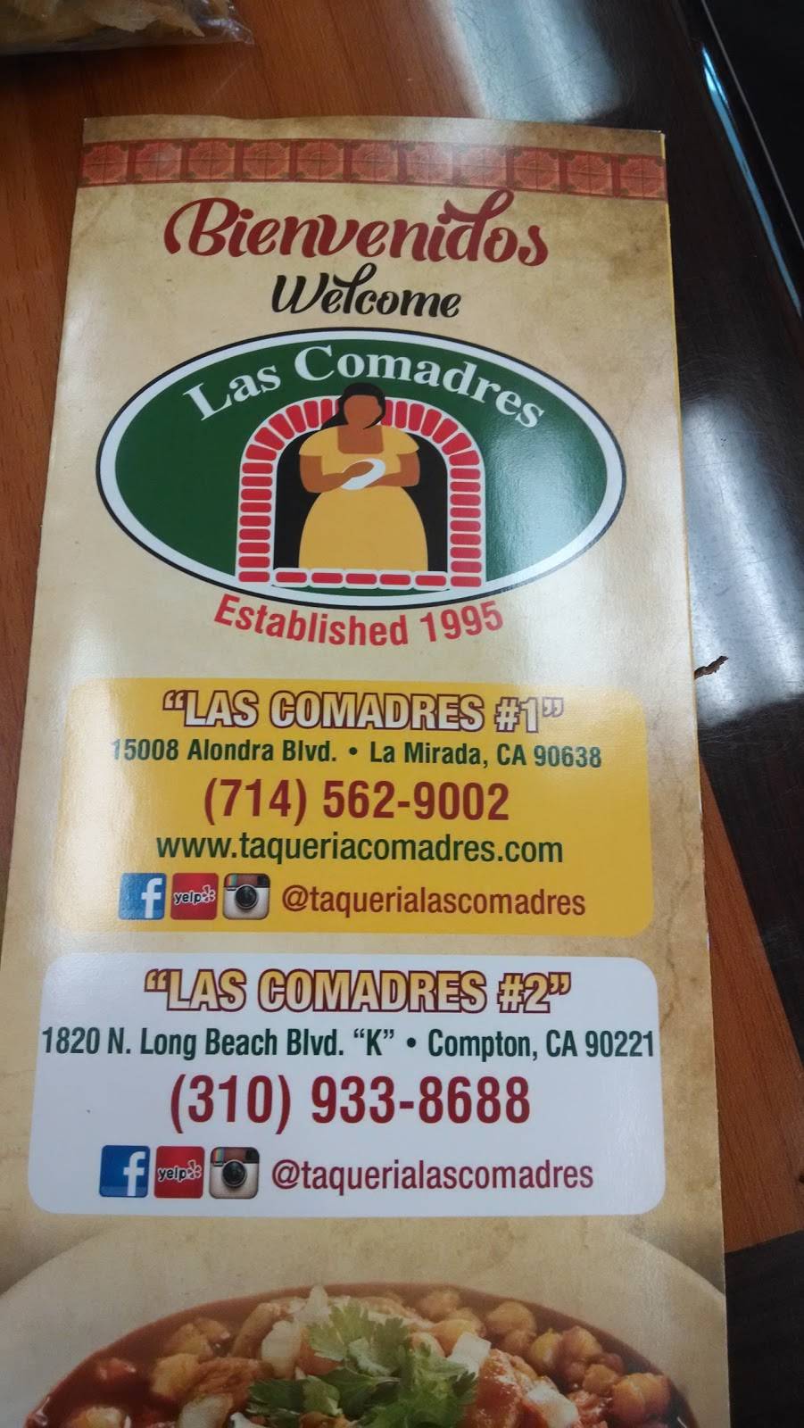 Las Comadres 2 | restaurant | 1820 N Long Beach Blvd, Compton, CA 90221, USA | 3109338688 OR +1 310-933-8688