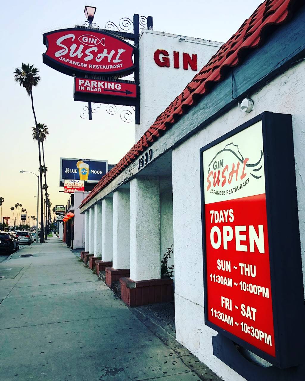 Gin Sushi | restaurant | 3589 E Colorado Blvd, Pasadena, CA 91107, USA | 6264409611 OR +1 626-440-9611