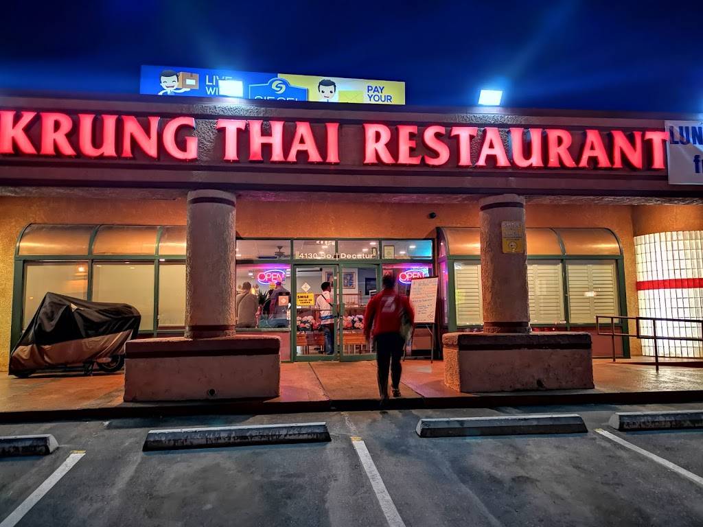 Krung Thai Restaurant | restaurant | 4130 S Decatur Blvd, Las Vegas, NV 89103, USA | 7028731951 OR +1 702-873-1951