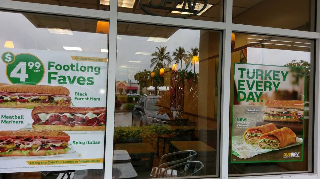 Subway | restaurant | 3621 Tamiami Trail N, Naples, FL 34103, USA | 2394347599 OR +1 239-434-7599