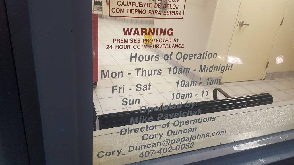 Papa Johns Pizza | restaurant | 1244 Providence Blvd, Deltona, FL 32725, USA | 3865747171 OR +1 386-574-7171