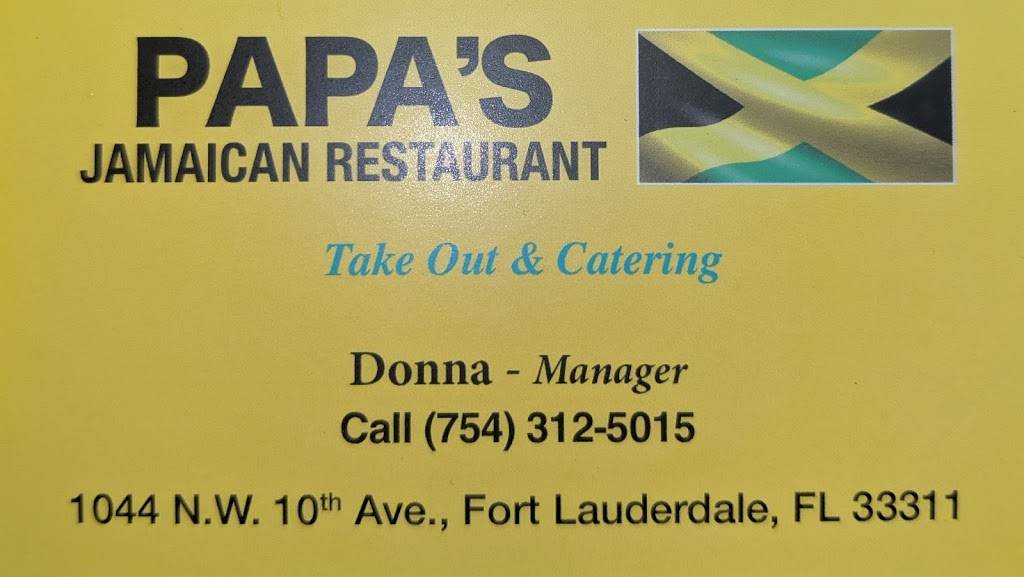 J M Papas Soulfood | restaurant | 1044 NW 10th Ave, Fort Lauderdale, FL 33311, USA | 7543125015 OR +1 754-312-5015