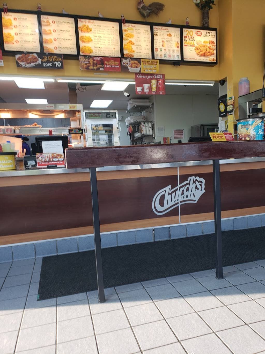 Churchs Chicken | restaurant | 743 N Sam Houston Pkwy E, Houston, TX 77060, USA | 2814058791 OR +1 281-405-8791