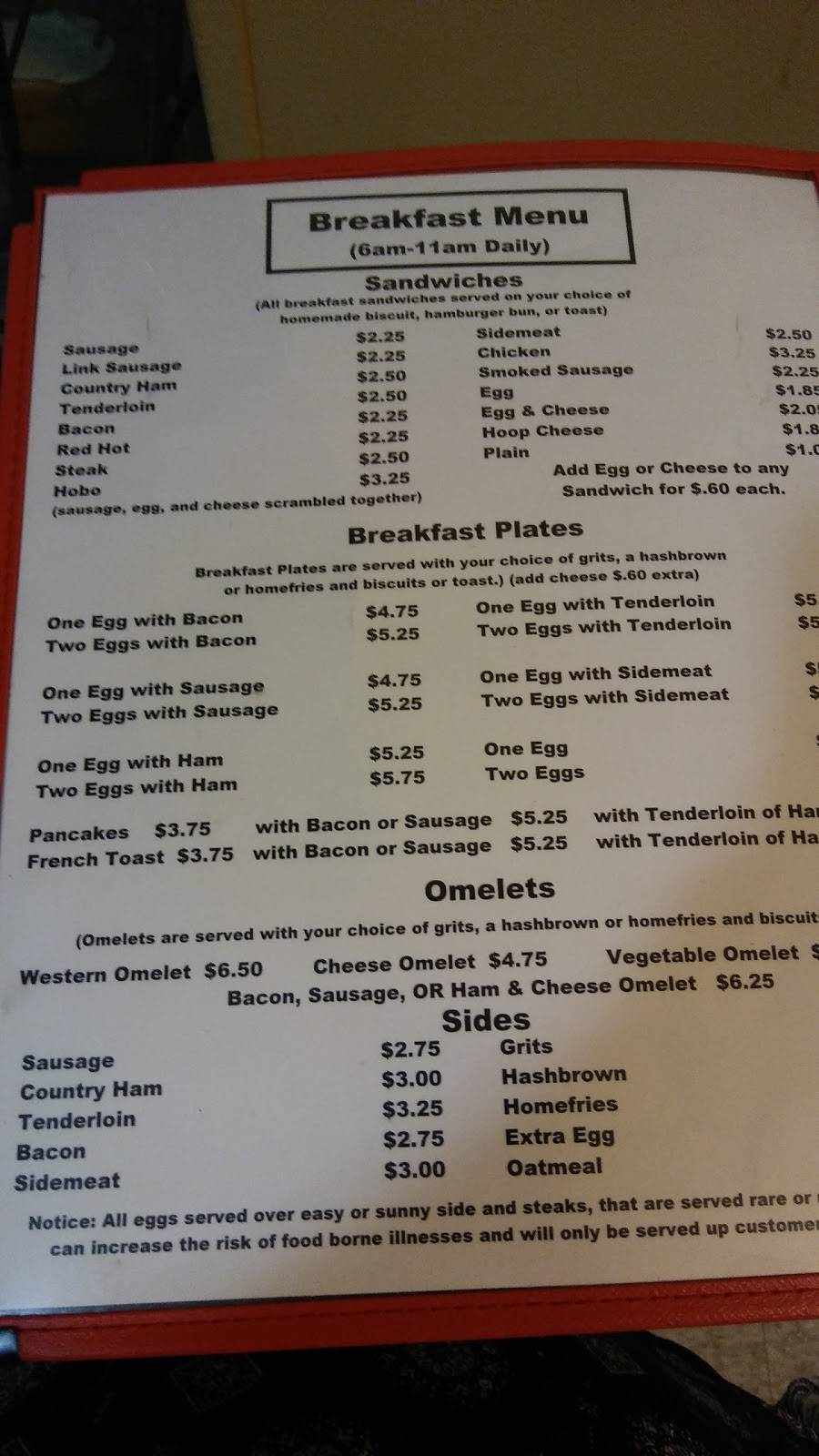 Wiggs Family Restaurant | restaurant | 11429 W Finch Ave, Middlesex, NC 27557, USA | 2522353052 OR +1 252-235-3052