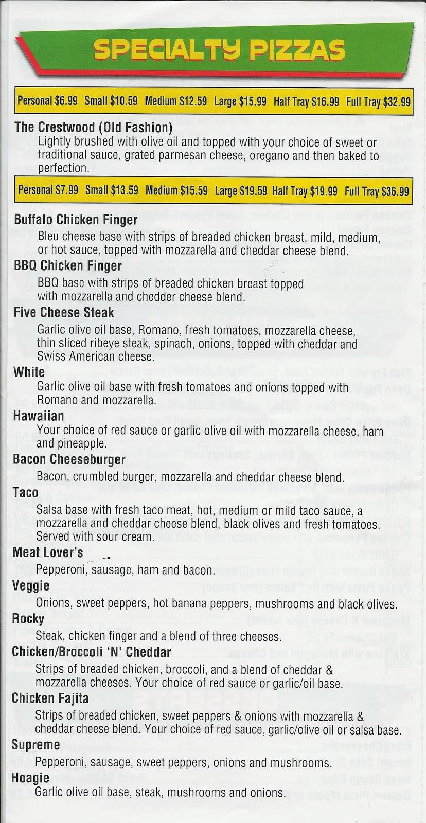 Rockys Island Pizza | restaurant | 2600 Grand Island Blvd #3148, Grand Island, NY 14072, USA | 7167741100 OR +1 716-774-1100