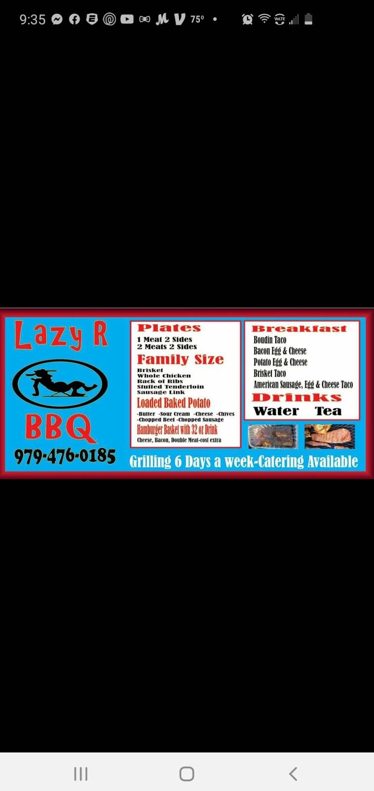 Lazy R Bar-B-Que | restaurant | 2901 Nichols Ave, Bay City, TX 77414, USA | 9794760185 OR +1 979-476-0185