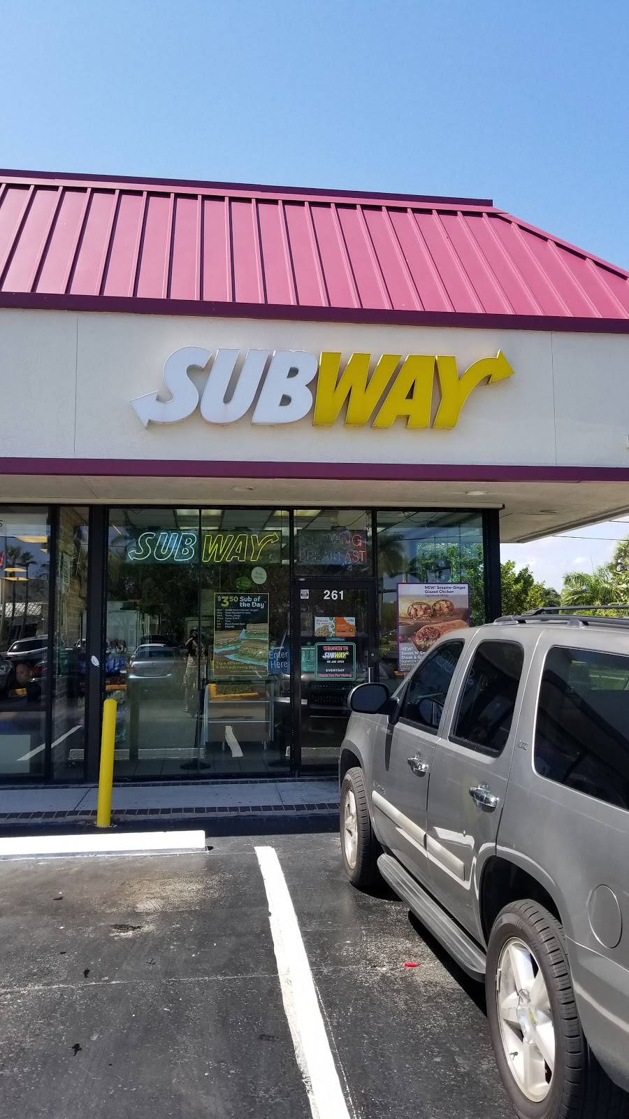 Subway Restaurants | restaurant | 261 S Federal Hwy, Deerfield Beach, FL 33441, USA | 9544299660 OR +1 954-429-9660
