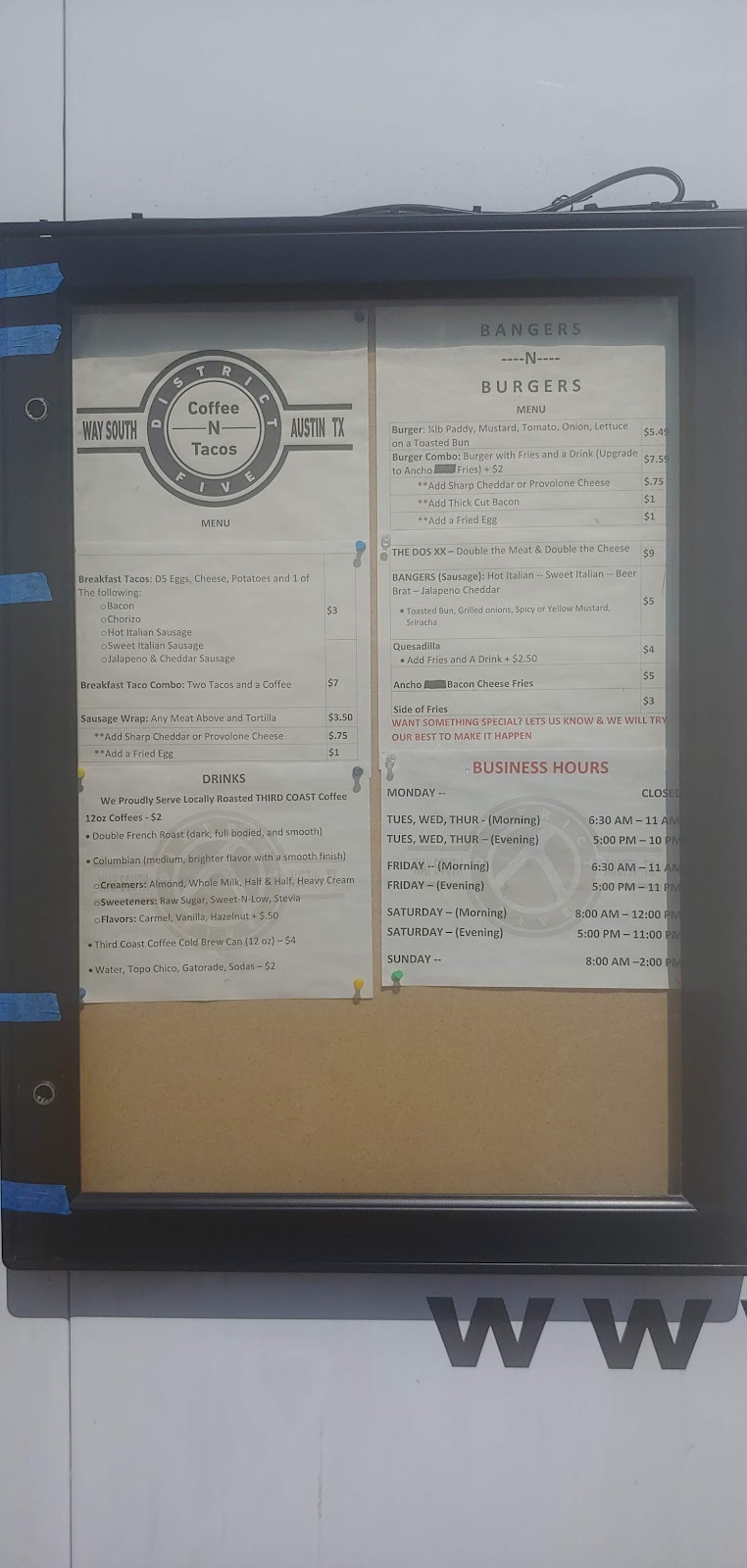 District Five | restaurant | 10701 Menchaca Rd, Austin, TX 78748, USA | 5123824106 OR +1 512-382-4106