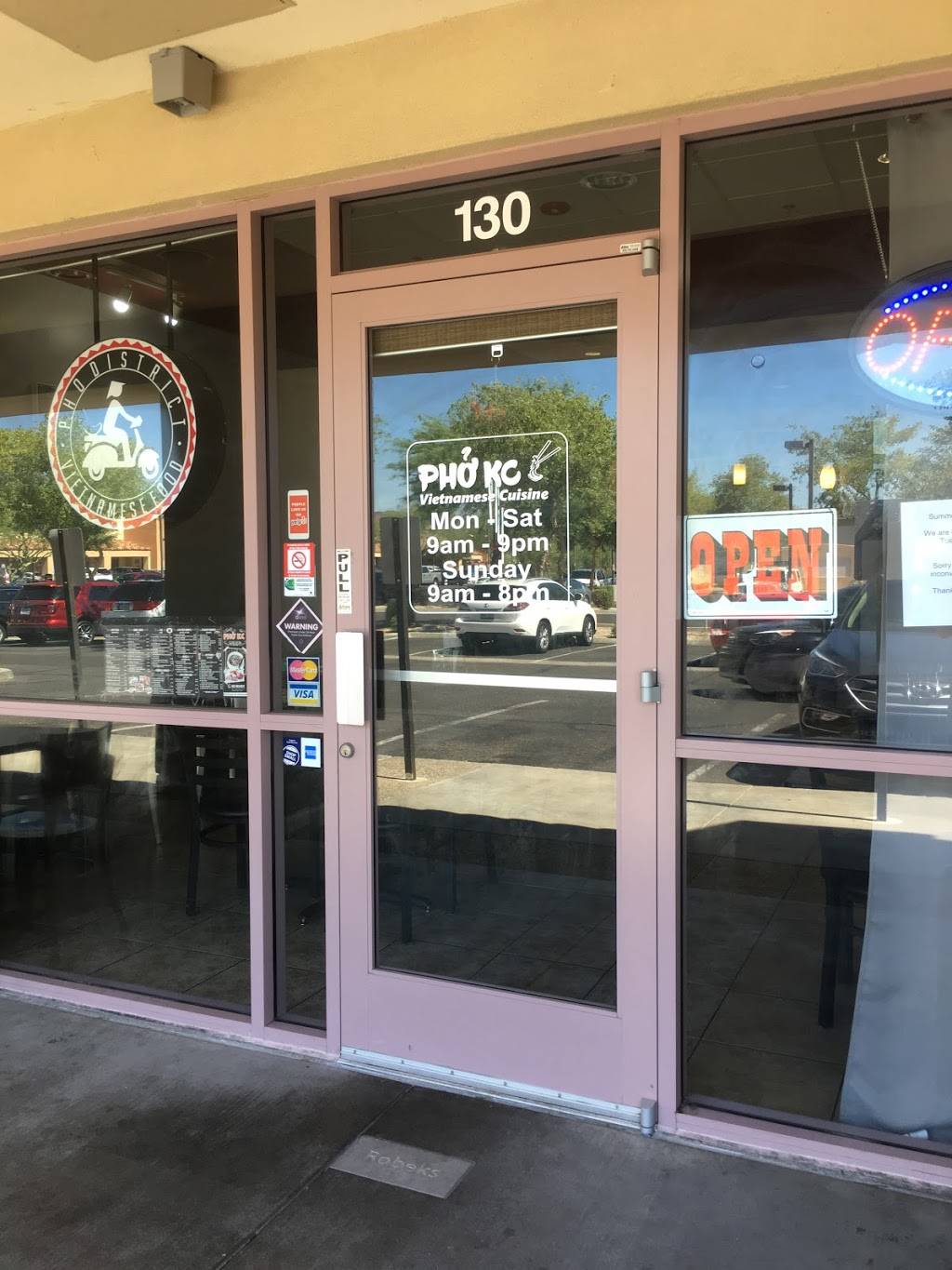 PHO KC Vietnamese Restaurant | restaurant | 18555 N 59th Ave #130, Glendale, AZ 85308, USA | 6029930072 OR +1 602-993-0072