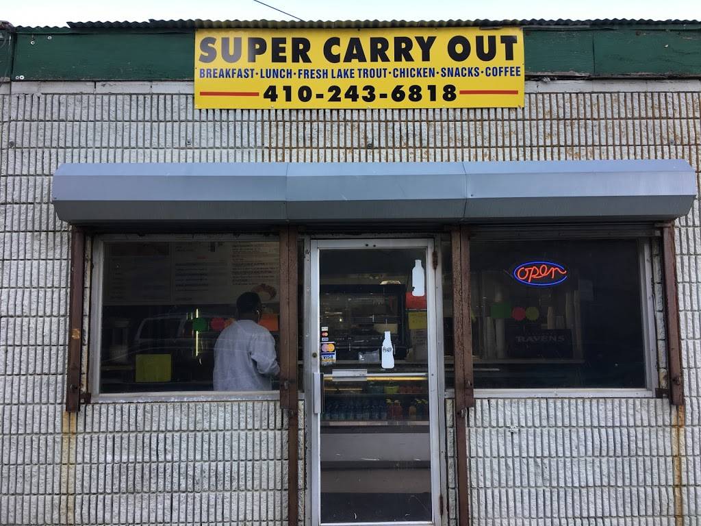 Super Carry-Out | meal takeaway | 1940 Harford Rd, Baltimore, MD 21218, USA | 4102436818 OR +1 410-243-6818
