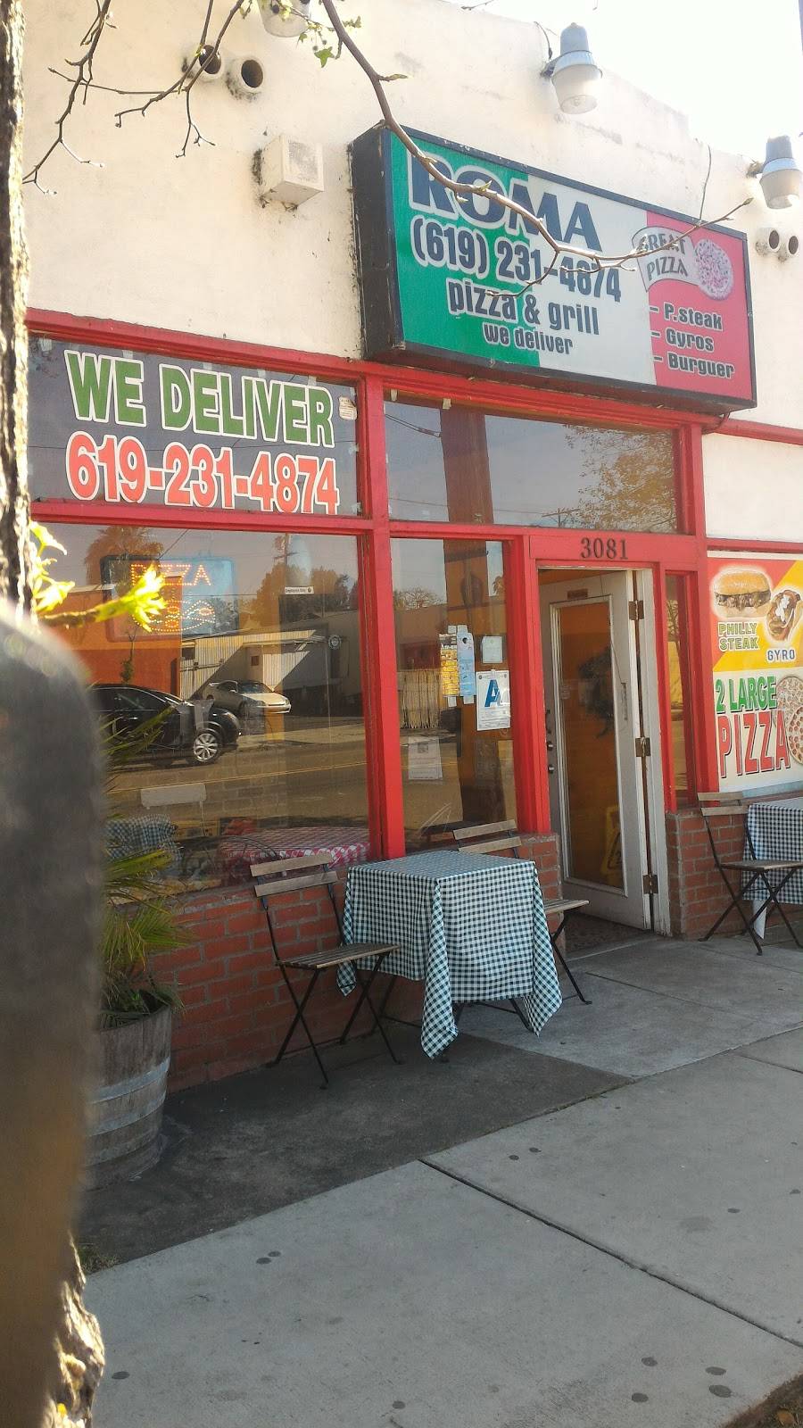 Roma Pizza & Grill | restaurant | 3081 National Ave, San Diego, CA 92113, USA | 6192314874 OR +1 619-231-4874
