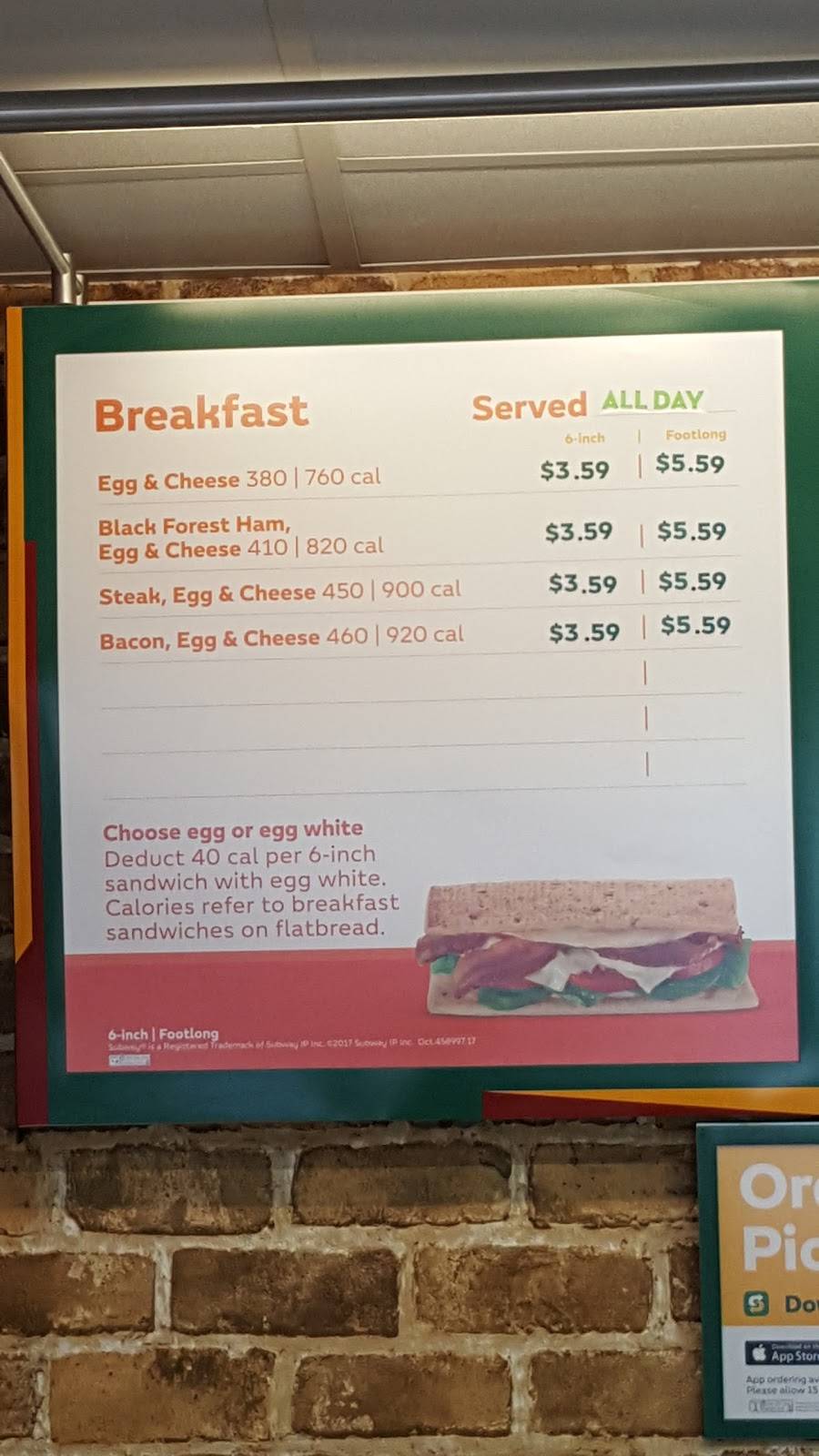 Subway | restaurant | 65 Argo Park, Trussville, AL 35173, USA | 2054677827 OR +1 205-467-7827