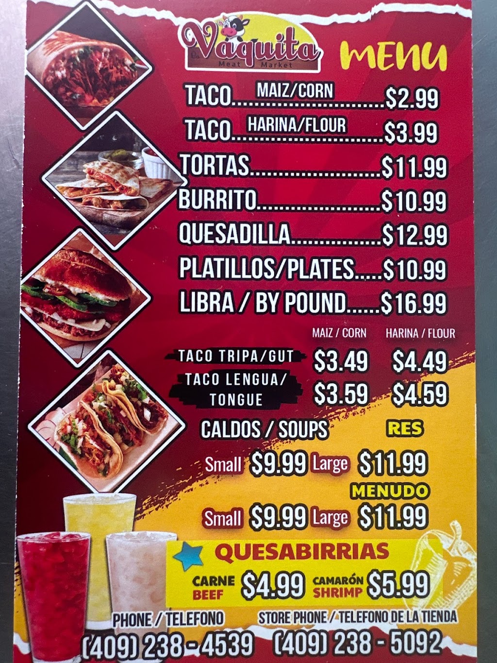 La Vaquita Food Truck | restaurant | 527 TX-87, West Orange, TX 77630, USA | 4092384539 OR +1 409-238-4539