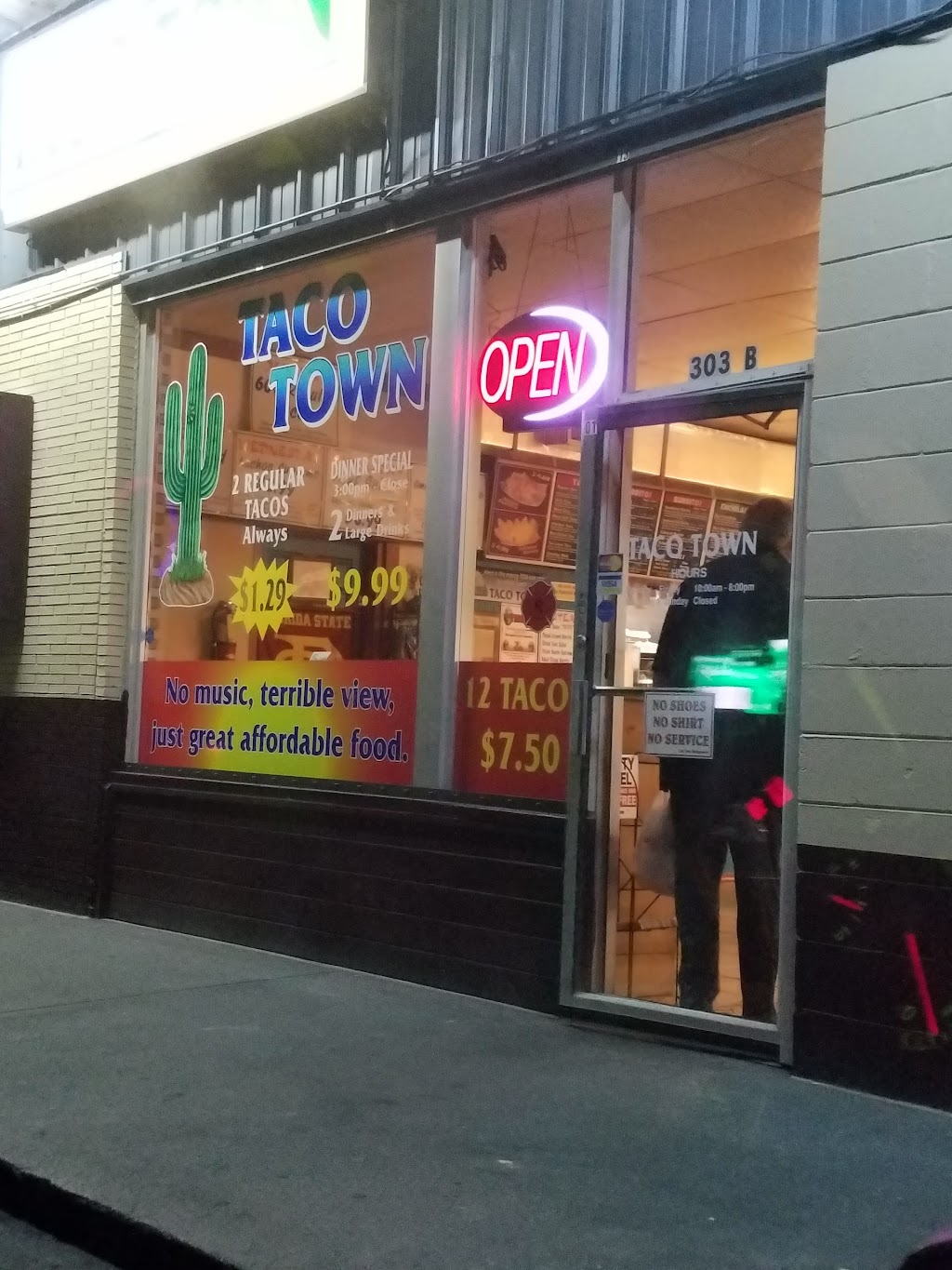 Taco Town | restaurant | 303 Racetrack Rd NE # B, Fort Walton Beach, FL 32547, USA | 8508628541 OR +1 850-862-8541