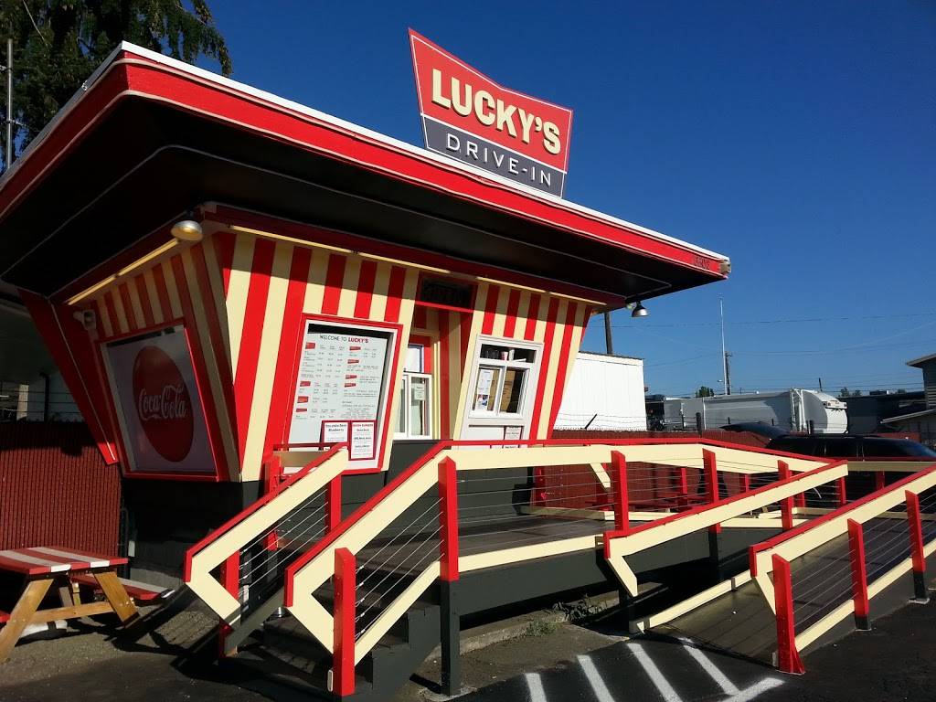 Luckys Drive-In | restaurant | 13502 Pacific Ave S, Parkland, WA 98444, USA | 2535366677 OR +1 253-536-6677