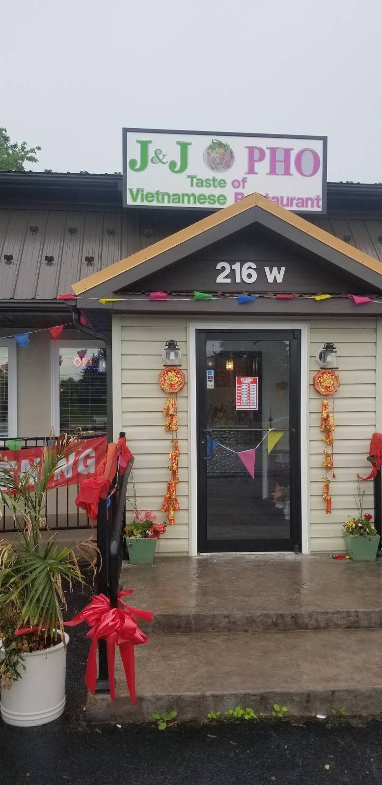 JJ Pho | restaurant | 216 W Pulaski Hwy, Elkton, MD 21921, USA | 4106201888 OR +1 410-620-1888