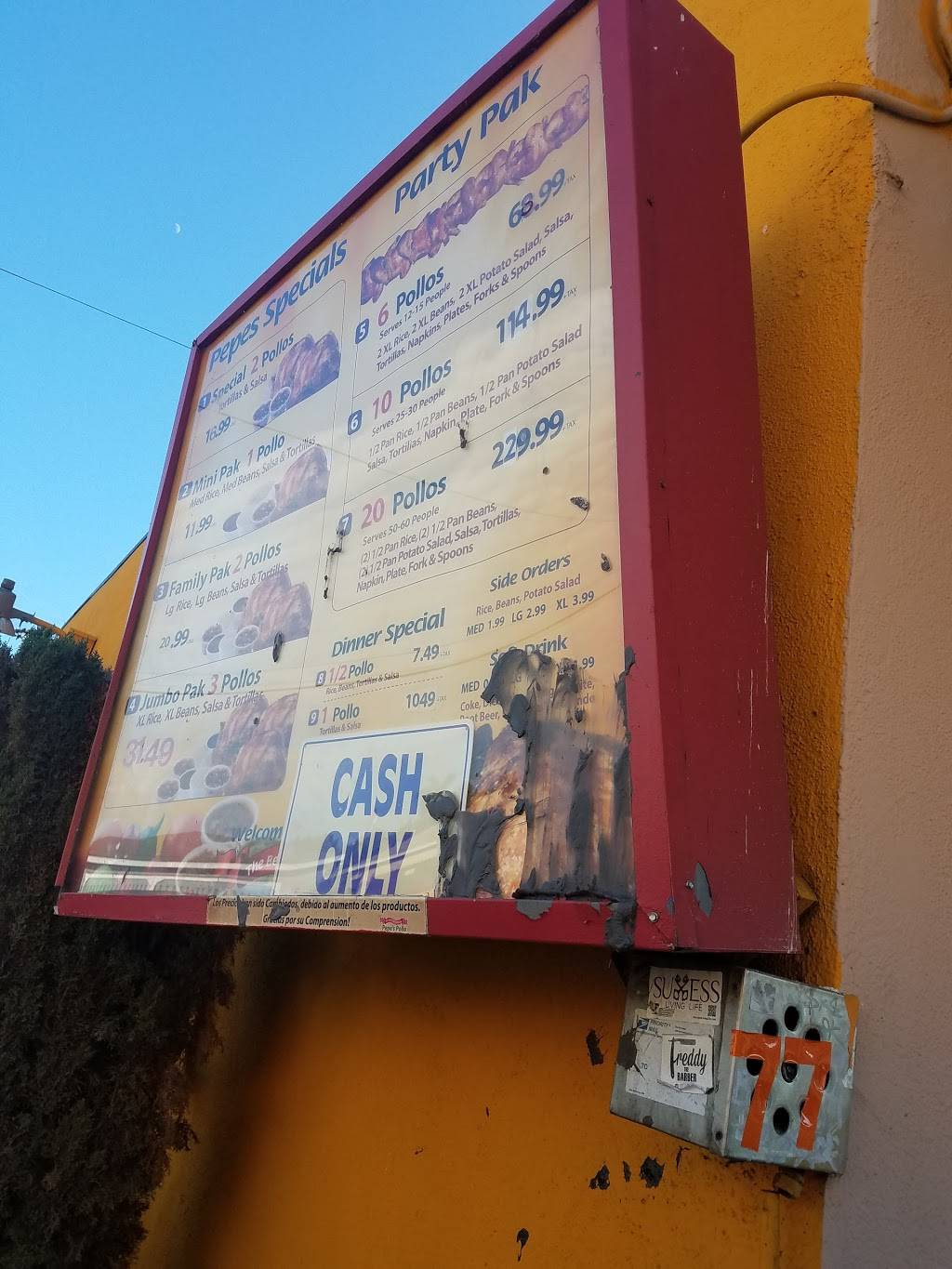 Pepes Pollo | restaurant | 11190 Atlantic Ave, Lynwood, CA 90262, USA | 3106391231 OR +1 310-639-1231
