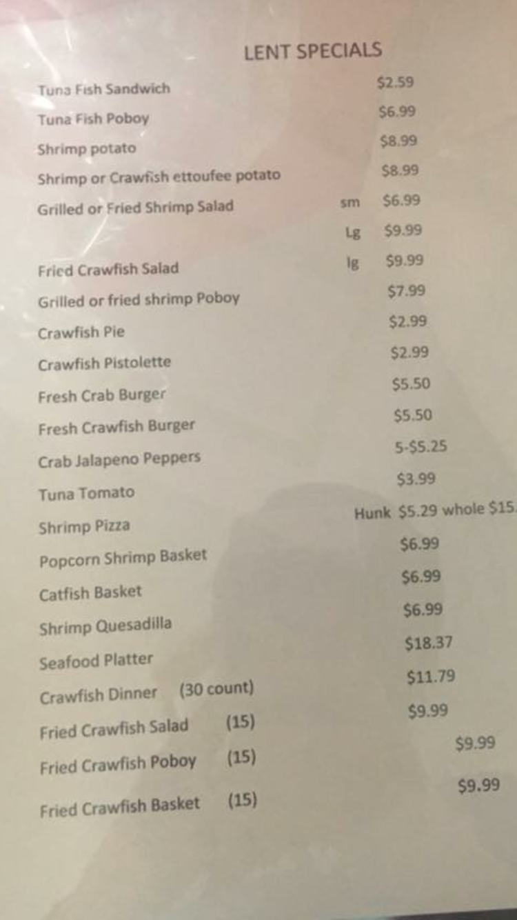 Johnnys Drive Inn | restaurant | 502 1st St, Gueydan, LA 70542, USA | 3375366251 OR +1 337-536-6251