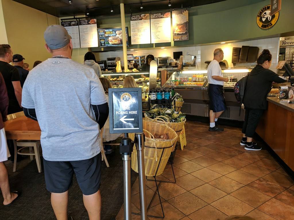 Einstein Bros. Bagels | cafe | 5638 Mission Center Rd Ste 101, San Diego, CA 92108, USA | 6196880670 OR +1 619-688-0670