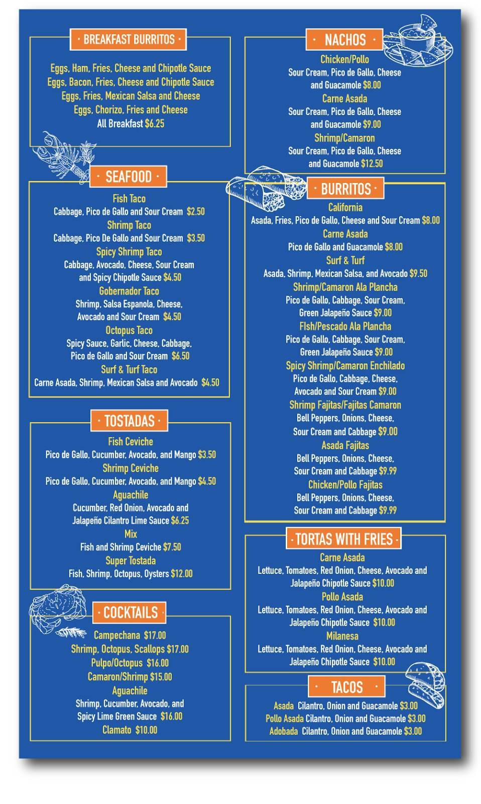 Jeremias Seafood & Tacos | restaurant | 3276 El Cajon Blvd, San Diego, CA 92104, USA | 6196224404 OR +1 619-622-4404