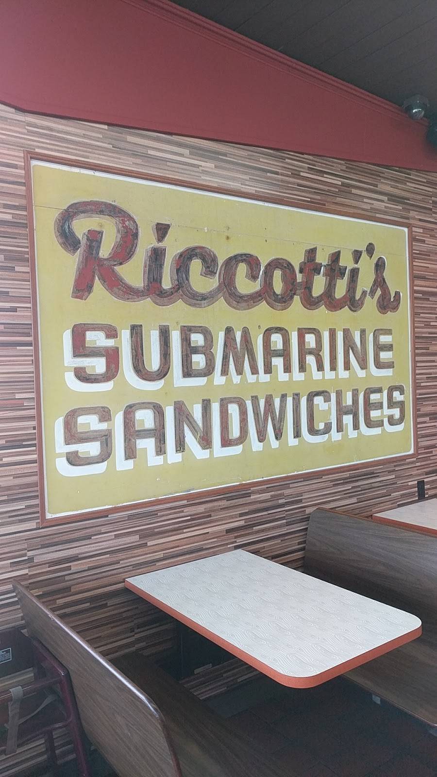Riccottis Submarine Sandwiches | meal takeaway | 1360 Mineral Spring Ave, North Providence, RI 02904, USA | 4017248859 OR +1 401-724-8859