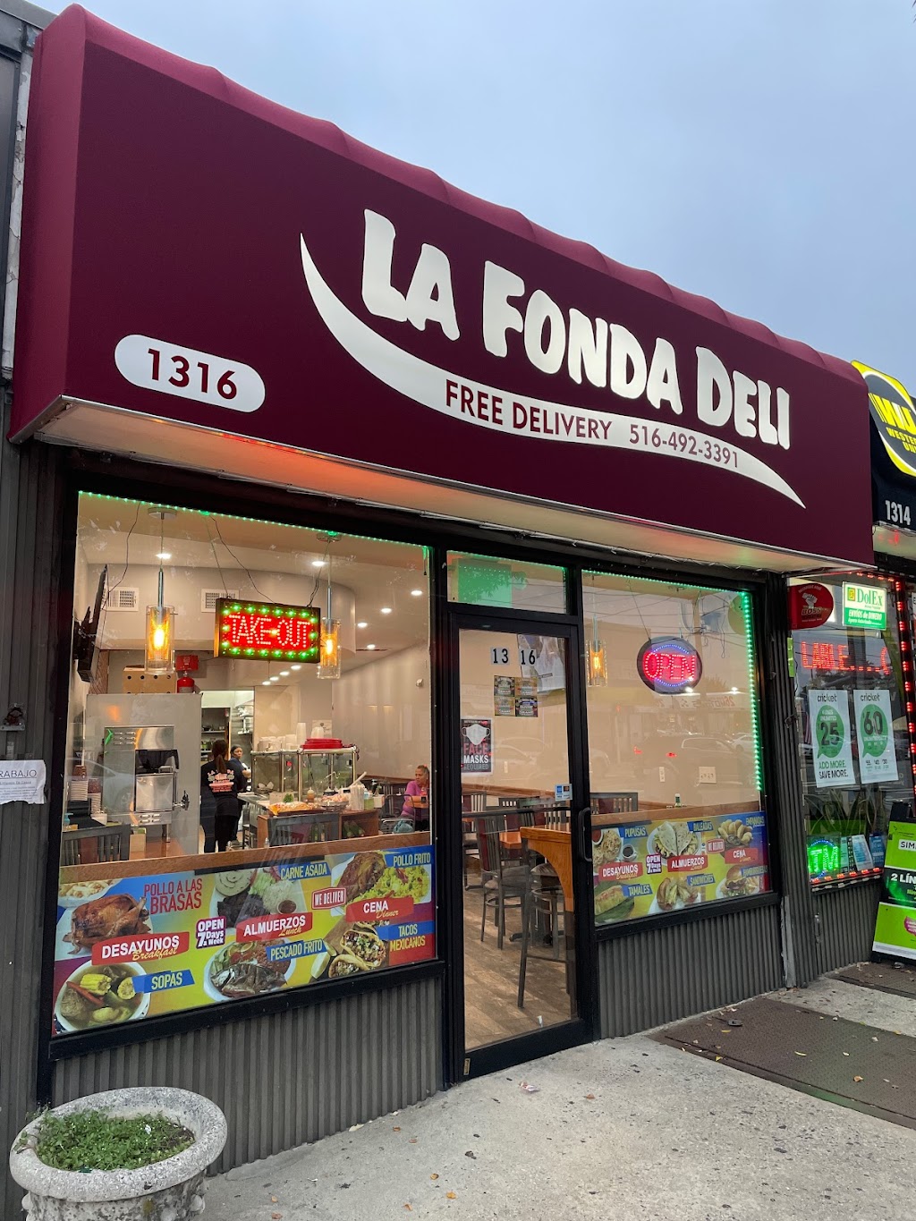 La Fonda Deli | restaurant | 1316 Hempstead Turnpike, Elmont, NY 11003, USA | 5164923391 OR +1 516-492-3391