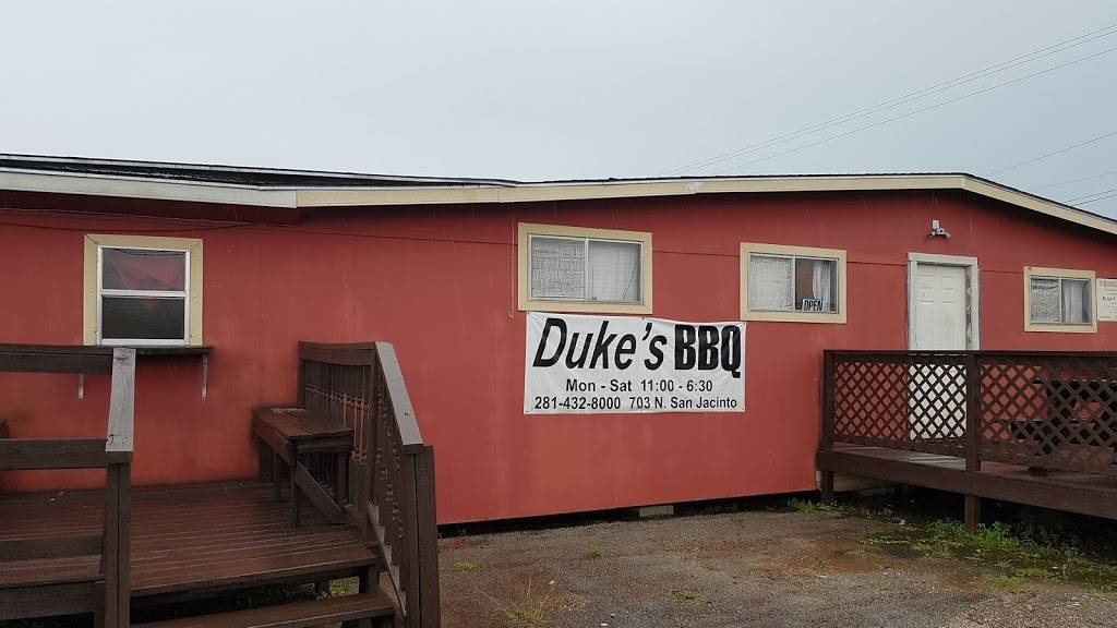Dukes Bar-B-Que | restaurant | 703 N San Jacinto Ave, Cleveland, TX 77327, USA | 2814328000 OR +1 281-432-8000