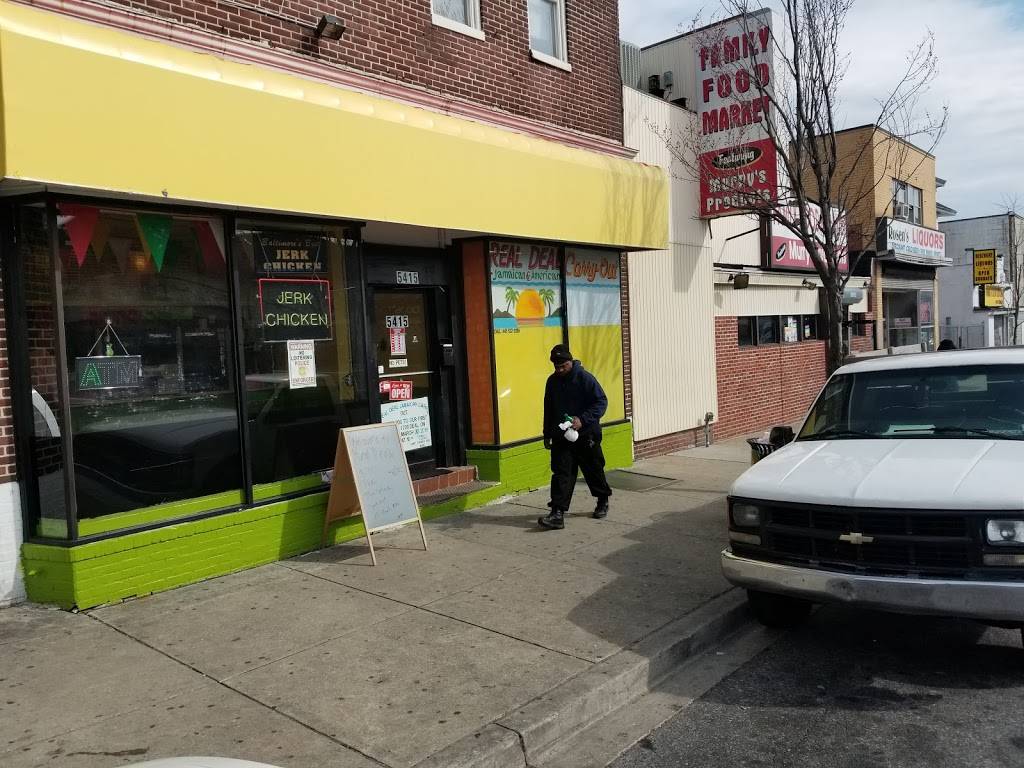 Real Deal Jamaican & American carry out | restaurant | 5415 York Rd, Baltimore, MD 21212, USA | 6679303063 OR +1 667-930-3063
