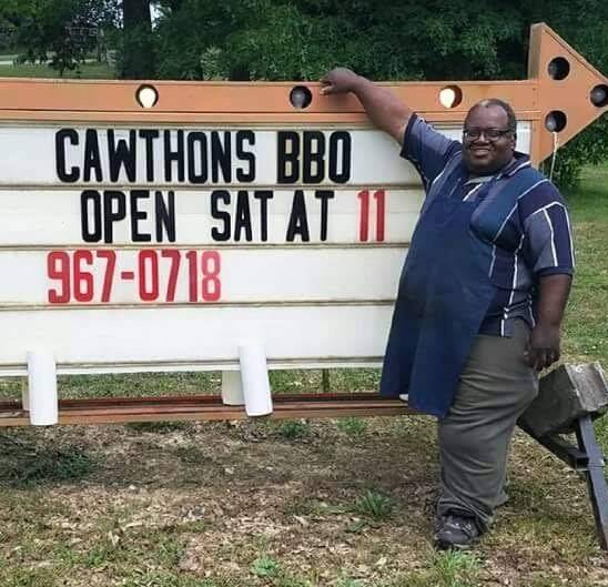 Cawthon Barbecue | restaurant | 5253 McCaney Mill Rd, Huron, TN 38345, United States | 7319670718 OR +1 731-967-0718