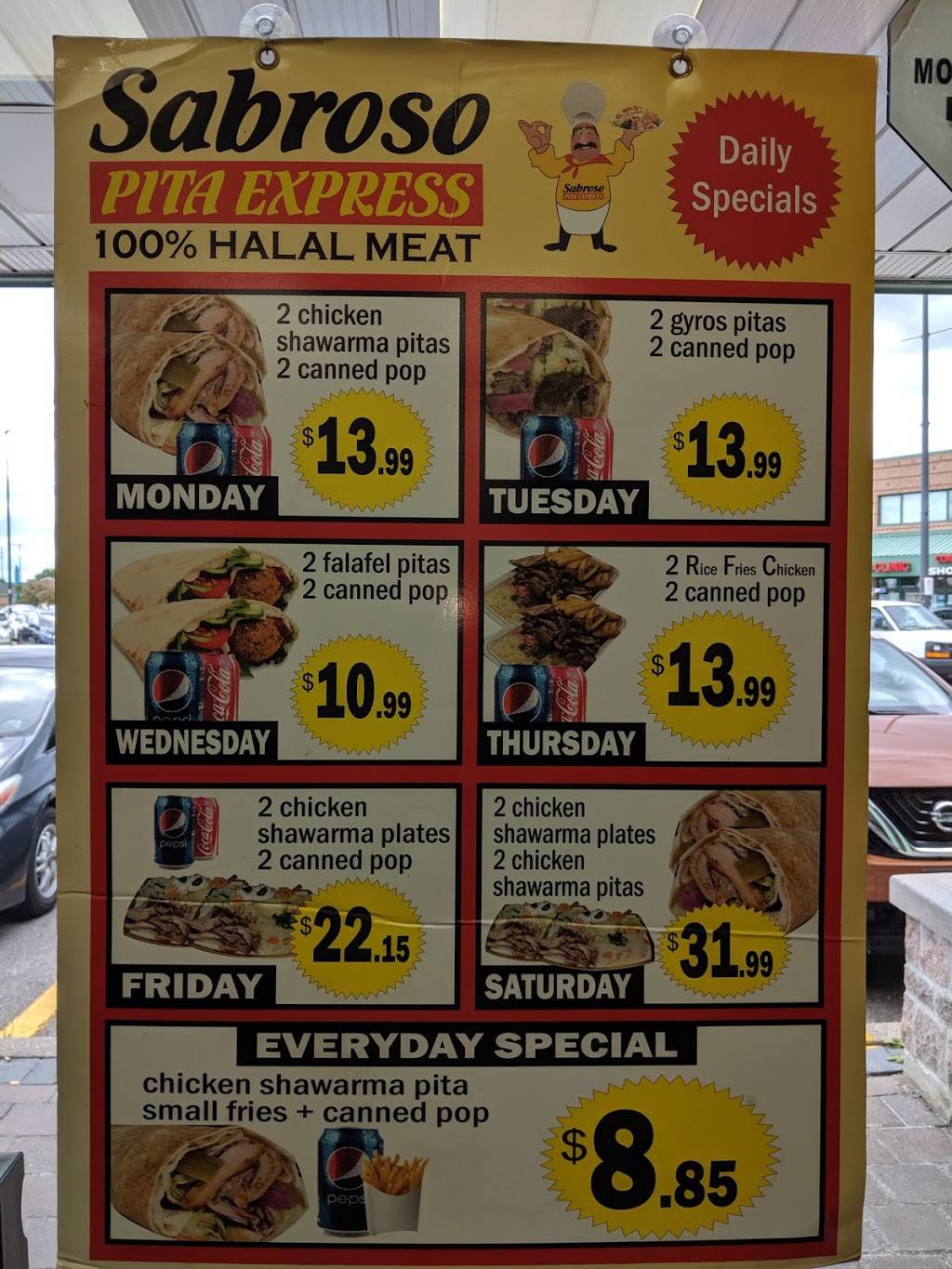 Sabroso Pita Express | restaurant | 380 Bovaird Dr E #15, Brampton, ON L6Z 2S7, Canada | 9054955254 OR +1 905-495-5254